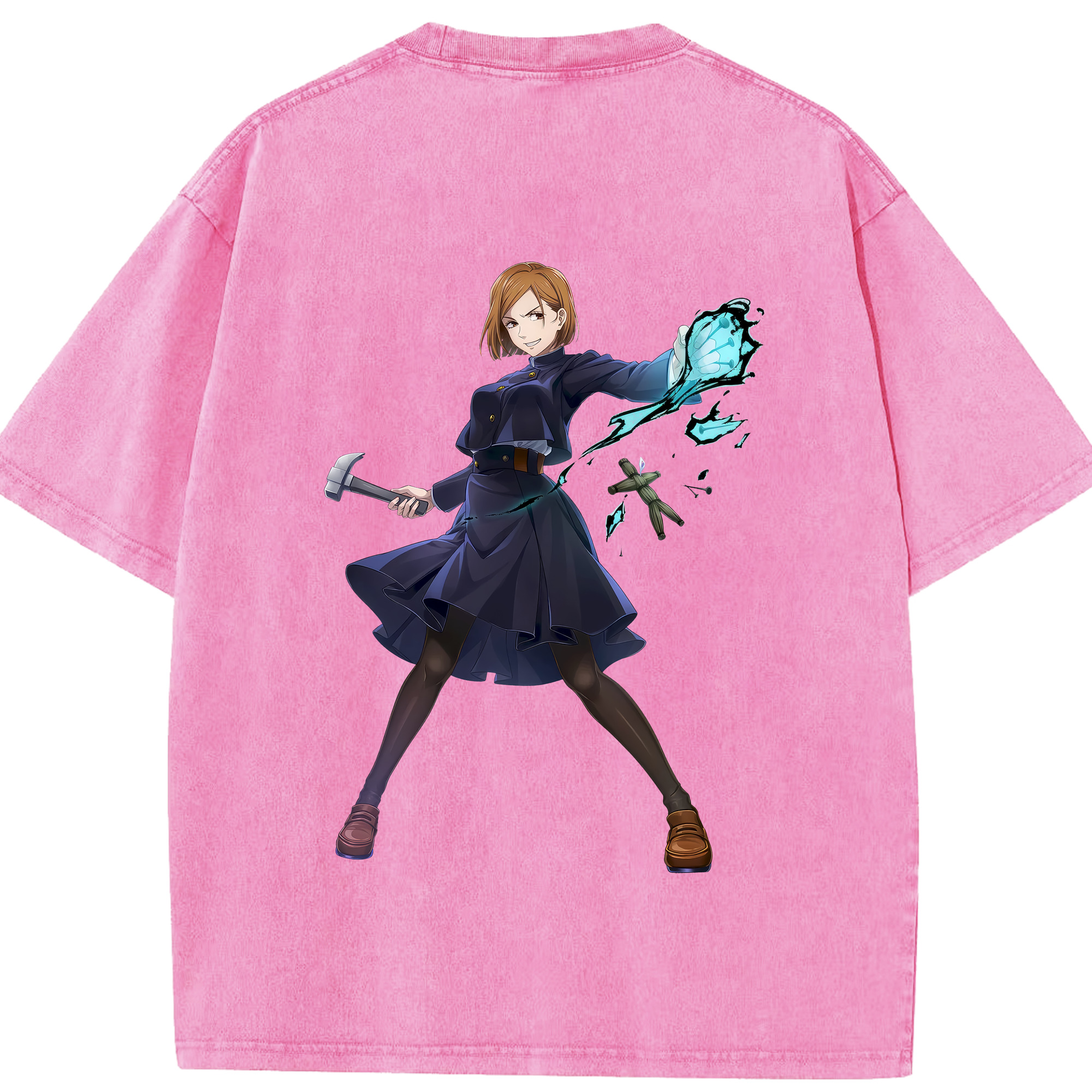 （画像用） 呪術廻戦 Jujutsu Kaisen 綿100% ヴィンテージ風 半袖Tシャツ（背面プリント）